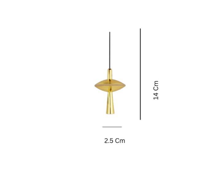 AHUJA INTERNATIONAL Hanging Light for Home Ceiling Pendant Light 8W with Hanging1-Light Long Pendant Lamp Ceiling Light - Warm White