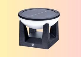 AHUJA INTERNATIONAL Solar Post Pillar Gate Light Small Outdoor Waterproof Outdoor LED Post Cap Light for Garden,Patio,Deck & Pillar Decoration,2 Brightness Levels,Dusk to Dawn,Modern Design