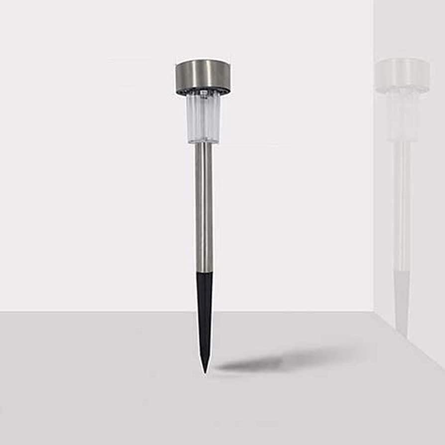 Ahuja Internationl Solar Lights Outdoor,Waterproof, LED Solar Powered Outdoor Lights Solar Garden Lights for Pathway,Garden, Patio,Driveway with IP65(Warm White, Pack of 2) (Stainless Steel)