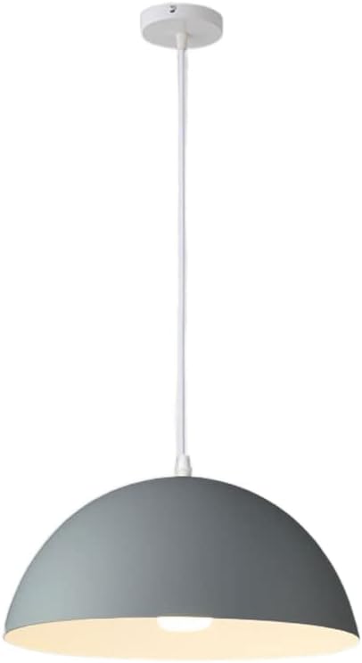 AHUJA INDUSTRIESMacaron Lampshade Vintage Modern Restaurant Chandelier Classic Black Pendant Light Lighting Nordic Style Office Industrial Hanging Light for Living Room, Dinging Room, Farmhouse