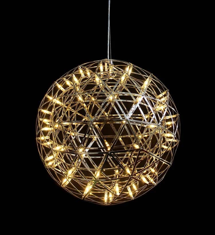 Ahuja International Fireworks Matrix Globe with inbuilt LEDs Pendant Chandelier Hanging Lamp