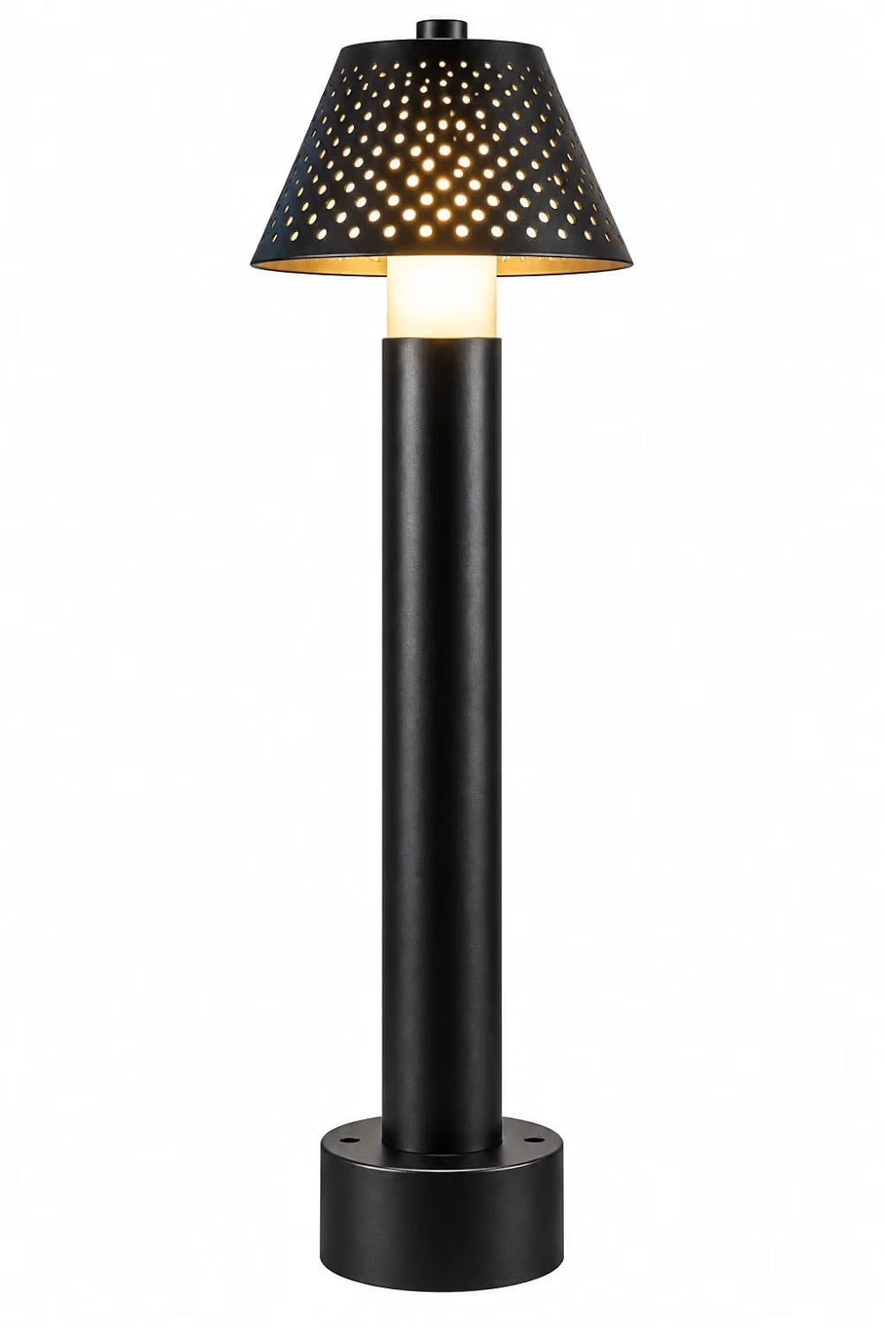 AHUJA INTERNATIONAL 12W Bollard Light 2 Feet Outdoor Garden Pathway Light Warm White Decorative Post Light for Lawn, Walkway, Driveway & Landscape IP65 Weather Resistant (2-Year Warranty)
