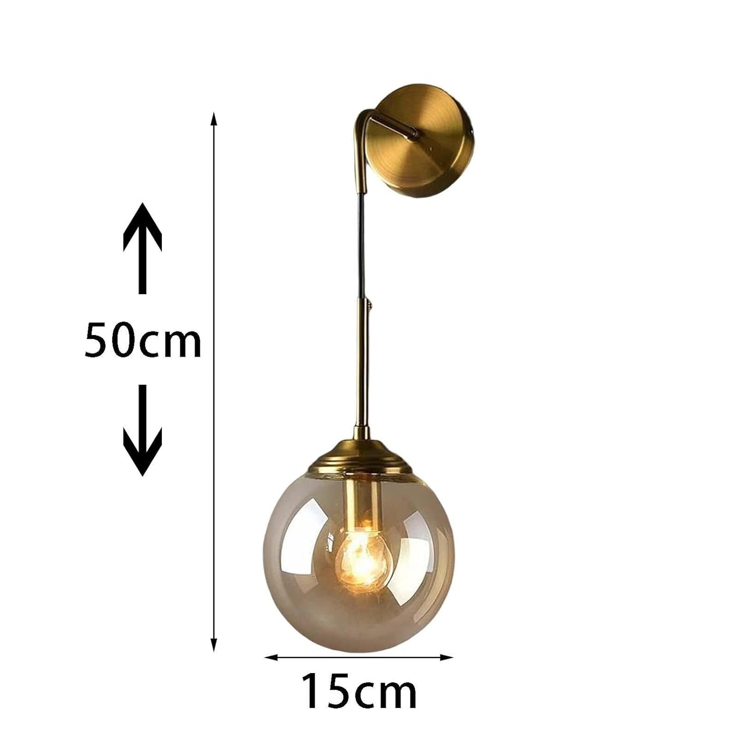 AHUJA INTERNATIONAL Antique Plating Elevated Pendant Wall Lamp Light for Living Room, Bedroom, Hallway, Offices, Lobby and Any Interior Decoration INTERNATIONAL