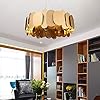 Ahuja international Crystal Led Copper Chandelier For Living Room Chandelier - Postmodern Minimalist Villa Hall LED Chandelier, Brass Color, Stainless Steel, LED Living Room, Bedroom, Dining Room Good Material