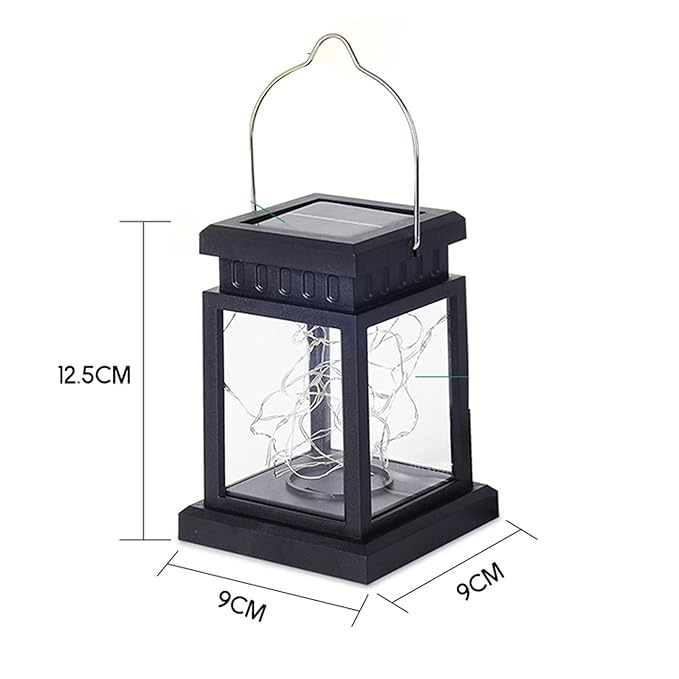 Ahuja International Solar Lanterns Outdoor Waterproof Hanging Lantern Lamp 30 LED Solar Tree Lights Outdoor, Solar Camping Lights, Lantern Decorative For Patio Yard Camping Garden Christmas Decor(1 Pack),Warm White