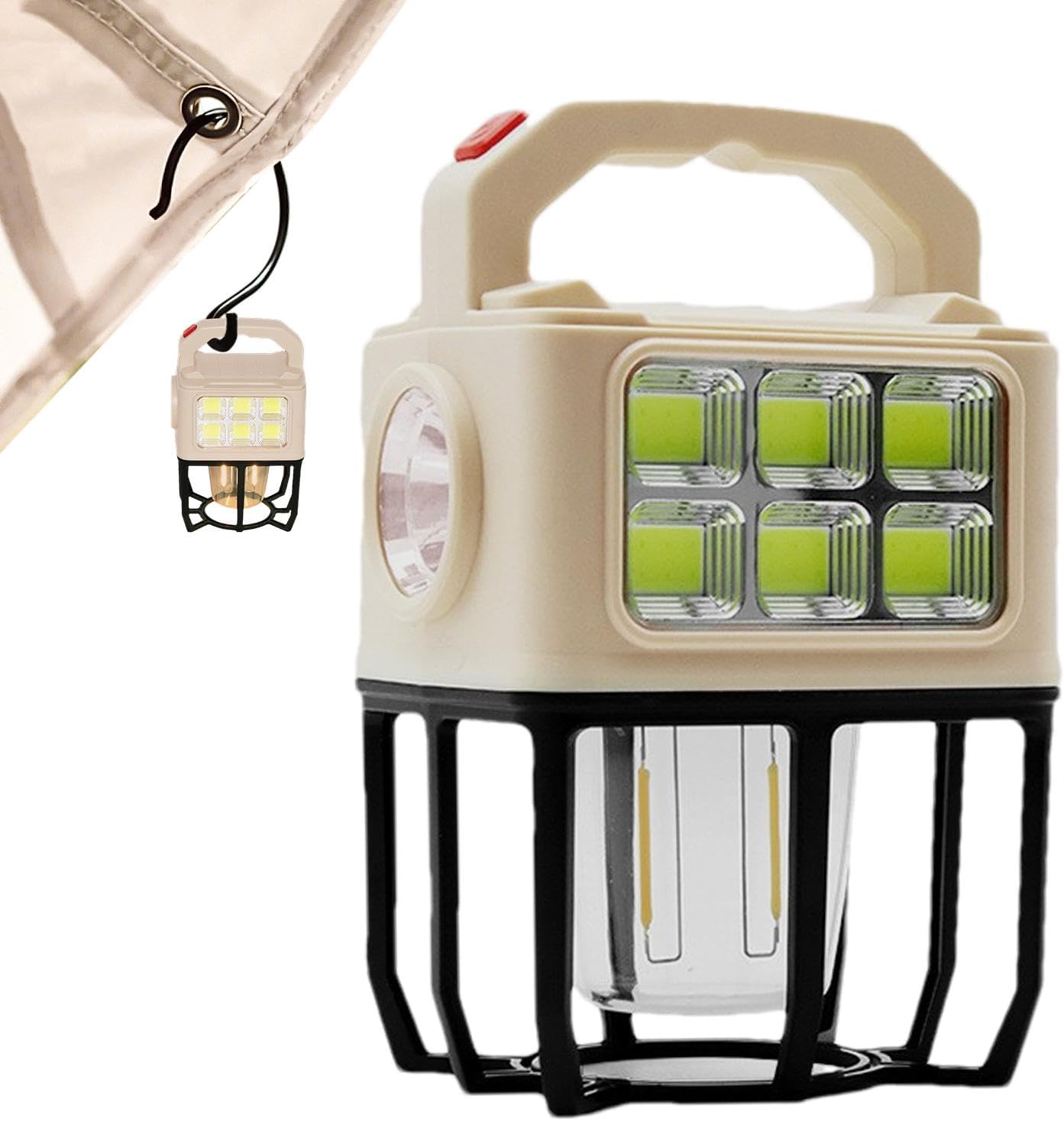 Ahuja International Outdoor Camp Lamp,Rechargeable Solar Lanterns - Portable 3 Light Modes Led Light for Tents, Camping Lamp for Indoor, Outdoor, Hiking, Home