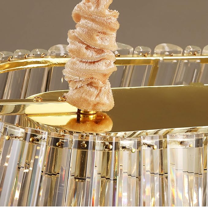 Ahuja International Umbrella Modern Luxury Crystal Chandelier, While Lighting, For Living Room Model Room Whole House Lamps, Simple Atmosphere Crystal Chandelier Light