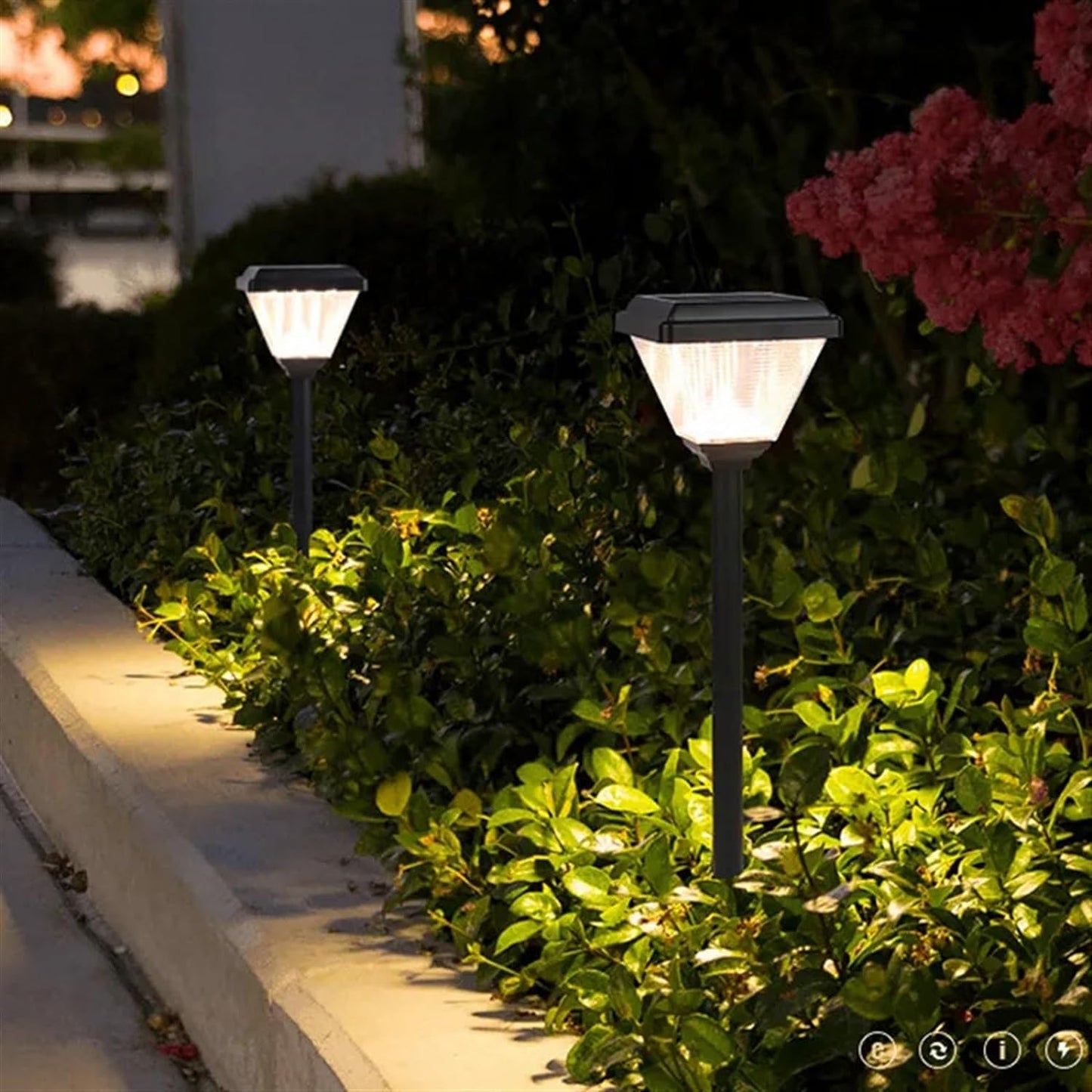 Ahuja  Interntional Outdoor Lawn Lamp LED Lamp Outdoor Waterproof Torch Lights Pathway Landscape Light Solar Lawn Lamp for Yard Patio Garden Decor Garden Lights (Color : Warm White)