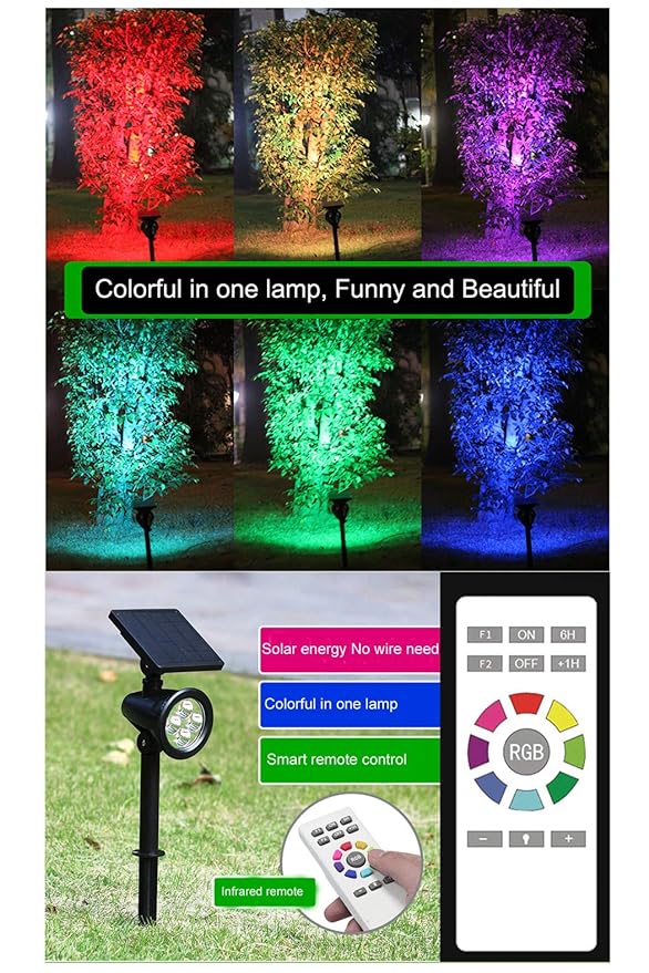 Ahuja  Interntional Outdoor Lawn Lamp LED Lamp Outdoor Waterproof Torch Lights Pathway Landscape Light Solar Lawn Lamp for Yard Patio Garden Decor Garden Lights (Color : Warm White)