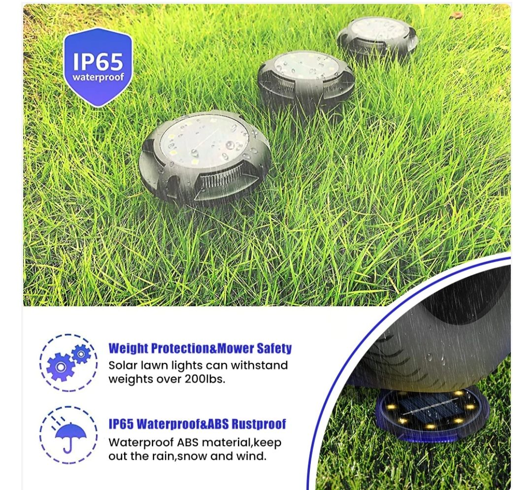 Ahuja International rechargable solar garden lights _auto on off