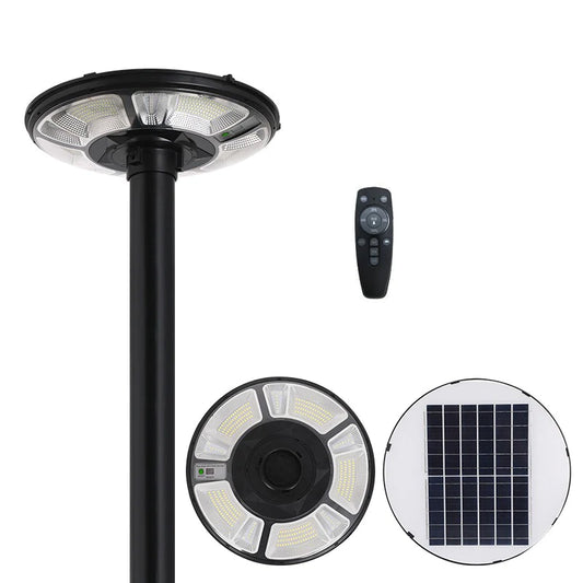 Ahuja International 300W Solar UFO Light for Home Garden LED Waterproof Outdoor Lamp (Cool White+RGB)(Pole not included)