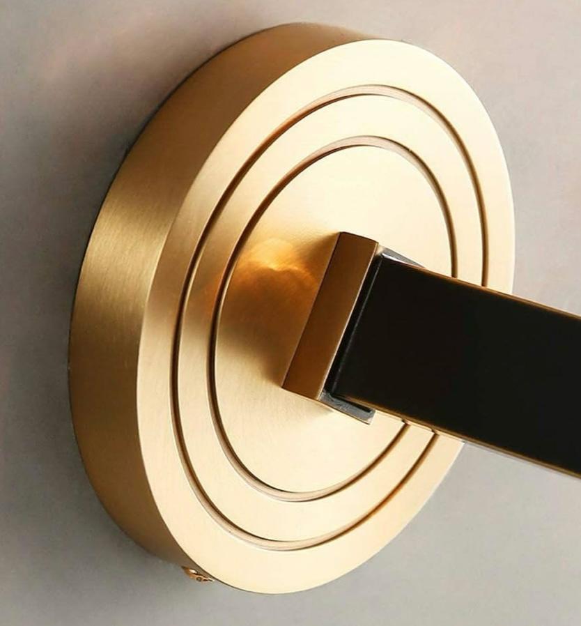 AHUJA INTERNTIONAL Creative Living Room TV Candlestick Wall Lamp Corridor Bedroom Bedside Pure Copper Lighting Fixture LED Wall Light