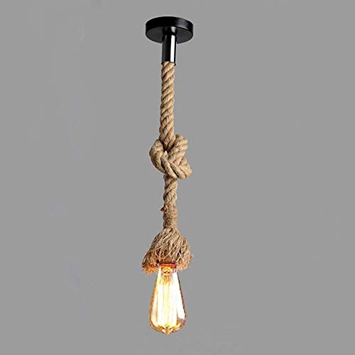Ahuja International Edison lamp Rope Hanging/Pendant Vintage Industrial loft, E27 Holder, Decorative, Beige 2.5Feet/ 4 feet