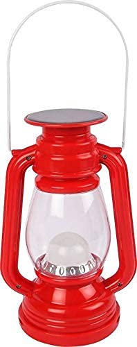 AHUJA INTERNATIONAL Plastic LED Rechargeable Light Lantern with USB Mobile Charging Portable, Red, Pack of 1