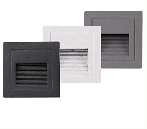 Ahuja Internationl 3W IP65 Square Waterproof Recessed Aluminum Embedded Staircase Corner Outdoor Led Step Light Foot Light/Starircase
