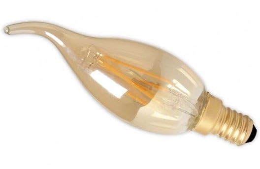 AHUJA INTERNATIONAL Vintage LED Candle Bulb C35 Tail Filament Vintage LED Bulbs E14 Small Edison Screw Warm White 4W Amber