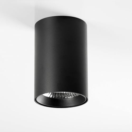 AHUJA INTERNATIONAL IP65 Waterproof Surface Cylinder Downlight 12 Watt (Black) (Warm White)