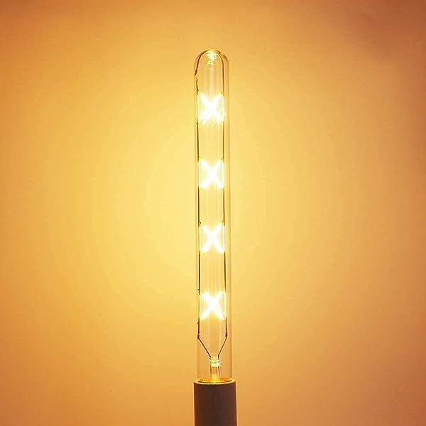 AHUJA INTERNATIONAL T225 Led Vintage Retro Edison Bulbs, 5W Vintage LED Filament Bulbs, E26, E27 Base Warm White LED Tubular Filament Lights 9 inch Clear Glass Lamps (pack of 1)
