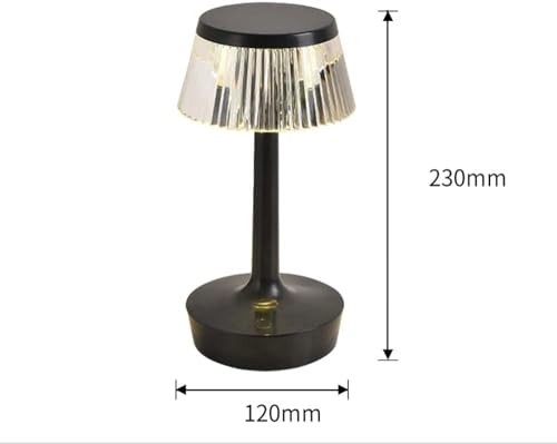 AHUJA INTERNATIONAL Crystal Table Lamp Touch Control Bedside Lamps USB Atmosphere Light Night Light Dimmable for Living Room Bedroom Dining Room Bar