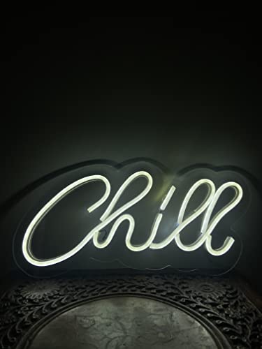 AHUJA INTERNATIONAL CHILL LED NEON Sign Customized NEON, Home Decor, Kids Room, Party, CAFÉ