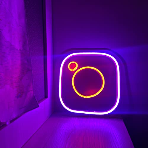 AHUJA INTERNATIONAL INSTAGRAM LED NEON SIGN CUSTOMIZED NEON SIGN PERFECT FOR GIFT, NIGHT LAMP, HOME DECOR, CAFE, ROOM, INFLUENCER
