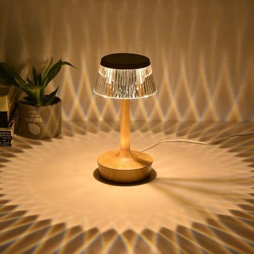 AHUJA INTERNATIONAL Crystal Table Lamp Touch Control Bedside Lamps USB Atmosphere Light Night Light Dimmable for Living Room Bedroom Dining Room Bar