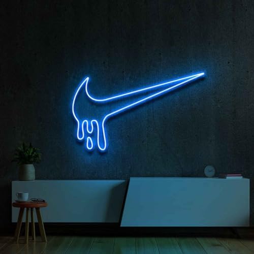 Ahuja Interntional Nikee Dripping Neon Sign, Shoe Neon Sign, Sneakerhead, Airr Jordann Customized NEON Sign, Home Decor, Kids Room, Party, Cafe (Mini Sign)