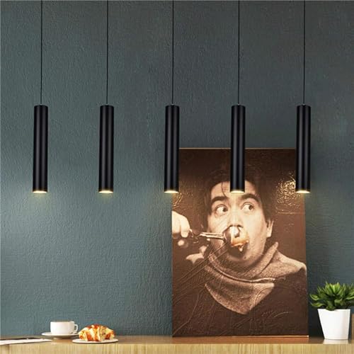 Ahuja International Modern Hanging Pendant Light Cob Metal Black Rose Gold Reflector for Living Room, Bedroom, Dining Area, Office, Showroom