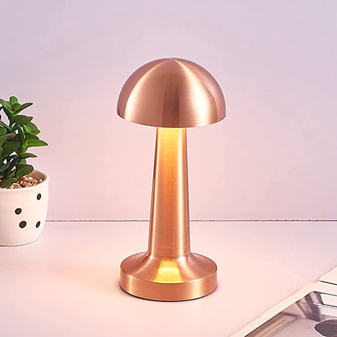 AHUJA INTERNATIONAL Portable Metal LED Table Lamp | 3 Color Touch Sensor Lamp | Table Lamp | Home Decor | Metal Table Lamp | Bedside Lamps | Lamps | Room Décor | Night Lamp | Best Gift