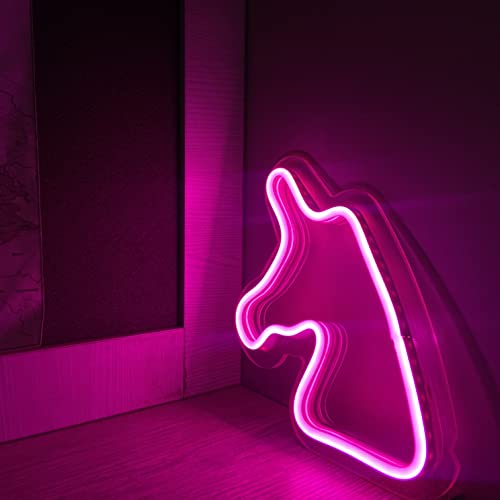 AHUJA INTERNATIONAL Unicorn LED NEON Sign Customized NEON Perfect for Gift, Night LAMP, Home Decor, Cafe, Room, Kids