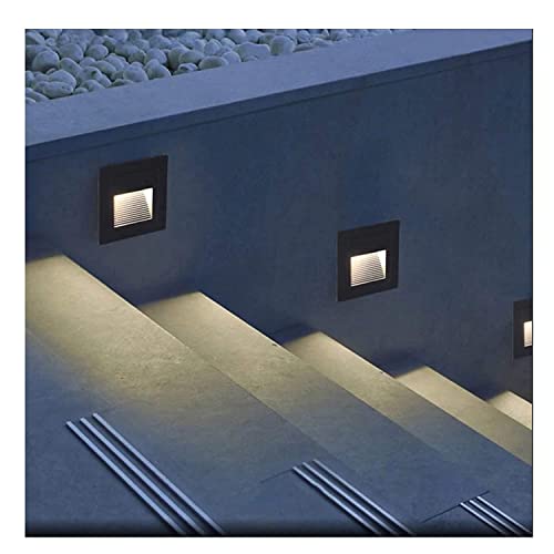 Ahuja Internationl 3W IP65 Square Waterproof Recessed Aluminum Embedded Staircase Corner Outdoor Led Step Light Foot Light/Starircase
