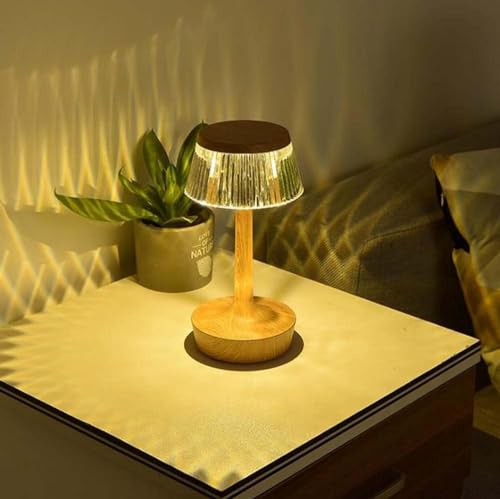 AHUJA INTERNATIONAL Crystal Table Lamp Touch Control Bedside Lamps USB Atmosphere Light Night Light Dimmable for Living Room Bedroom Dining Room Bar