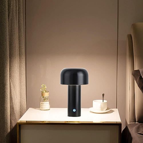AHUJA INTERNATIONAL Portable Table Lamp, Touch Dimming,USB Rechargeable Night Light Simple Floor Lamp,Mushroom Table Light for Living Room/bar/Bedroom/Bedside/Study