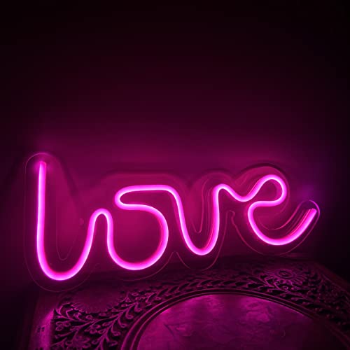 AHUJA INTERNATIONAL Love LED NEON Sign Customized NEON Sign, Home Decor, Kids Room, Party, CAFÉ