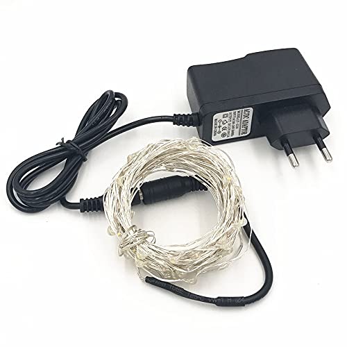 Ahuja International Copper Wire String Fairy Lights Battery Powered Waterproof Warm White 3 Metre 5metre and 10 Metre