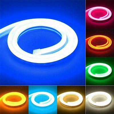 Ahuja International LED Neon Rope 5 Metre DC, Waterproof Outdoor Flexible Silicone Light Diwali, Christmas, Decoration 5 Meter Red Blue Amber Green Blue White Warm White Ice Blue Pink