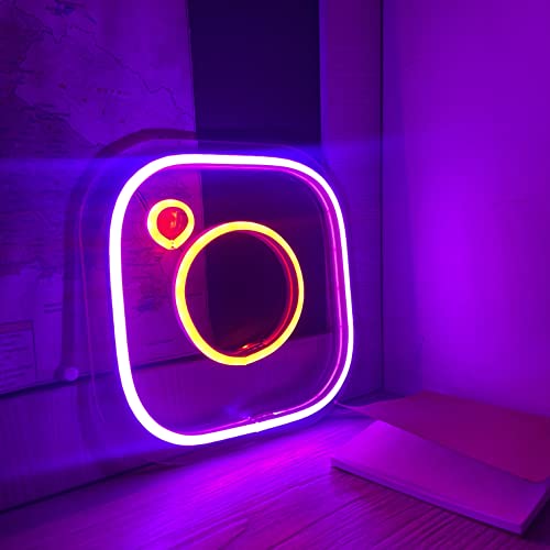 AHUJA INTERNATIONAL INSTAGRAM LED NEON SIGN CUSTOMIZED NEON SIGN PERFECT FOR GIFT, NIGHT LAMP, HOME DECOR, CAFE, ROOM, INFLUENCER