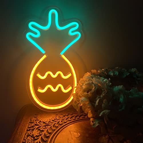 AHUJA INTERNATIONAL Pineapple LED NEON Sign Perfect for Night LAMP, Home Decor, Cafe, Room, Kitchen, Dining Room
