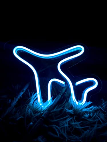AHUJA INTERNATIONAL Airplane LED NEON Sign Customized NEON Sign, Home Decor, Kids Room, Party, CAFÉ