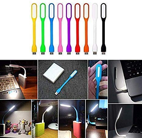 AHUJA INTERNATIONAL Portable Flexible USB LED Light Lamp, Multicolour, Small