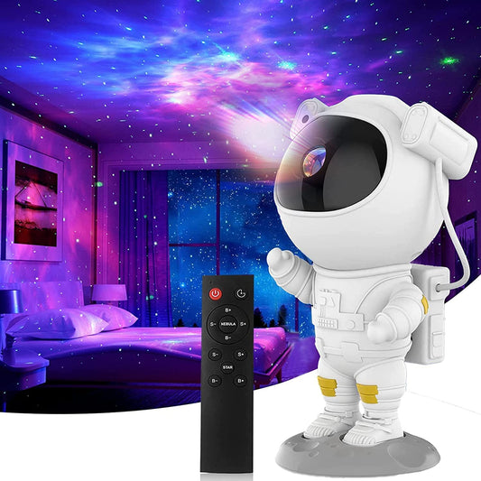 AHUJA INTERNATIONAL Astronaut Galaxy Projector Light for Bedroom, Star Projector Night Light, Adjustable Head Angle & 360°Rotation, Diwali Lights for Decoration Home