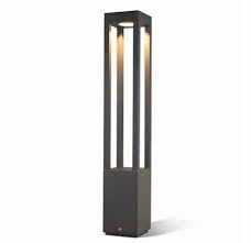AHUJA INTERNATIONAL Modern Gate & Bollard 2ft Bollard Light IP65 Waterproof Garden Post Light, Rectangular  Lamp for Pathway, Lawn, Driveway, Entrance – Warm White 2-Year Warranty, 600 mm