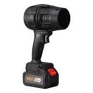 Ahuja International Electric Air Leaf Blower, Handheld Jet Blowers, Lightweight Cordless Power Air Duster, Storm Industries Jet Blowers, Violent Turbofan with Battery and Charger , Black Pack of 1