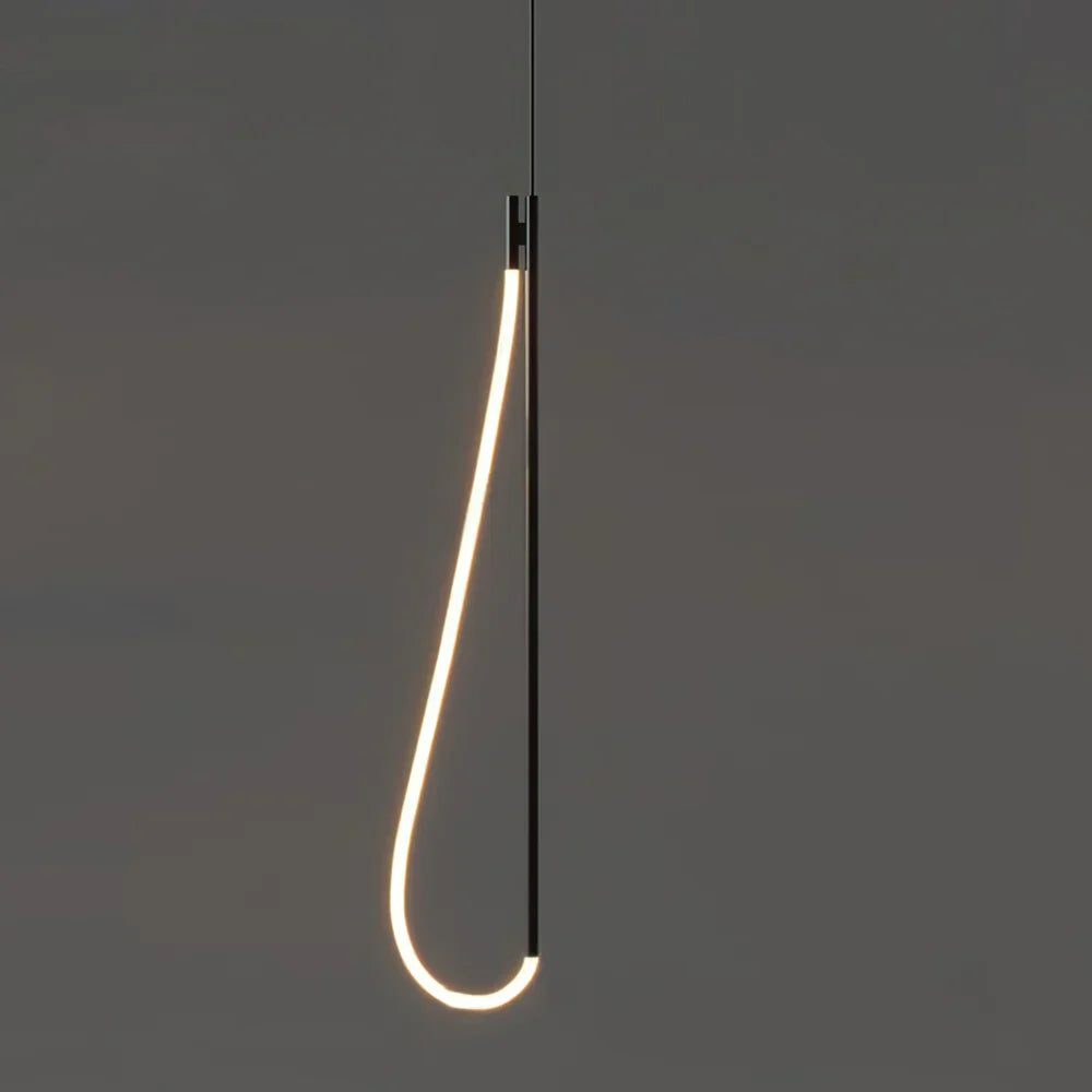 Ahuja International Long Tube LED Pendant Black  Light