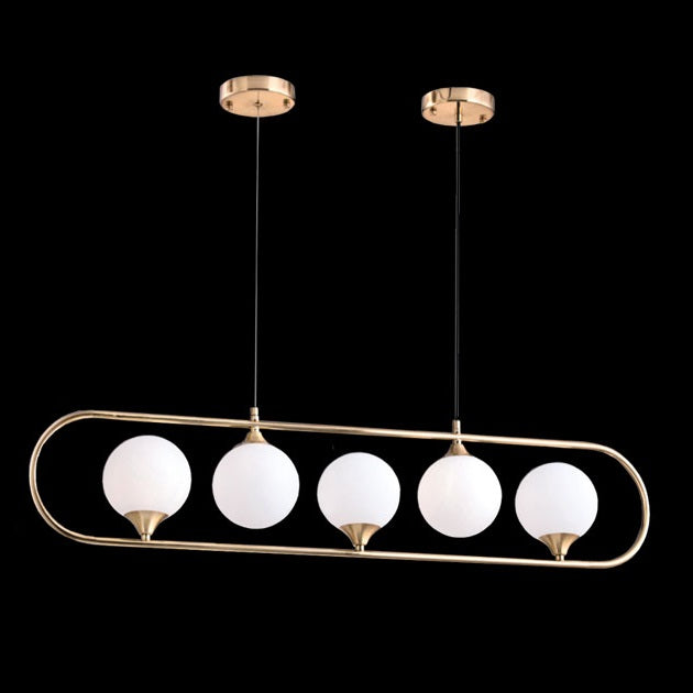 AHUJA INTERNATIONAL 5-Bulbs Orb LO Hanging Light