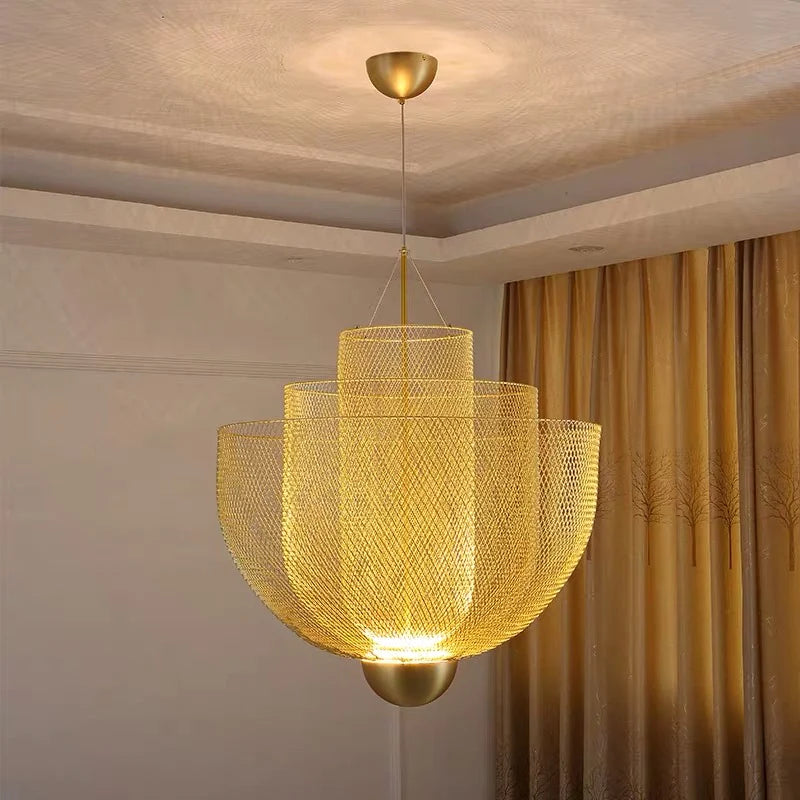 Ahuja International Mesh Chandelier Light