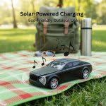 Ahuja International Luxury car Stereo Speaker, Solar Powered, Colorful Mini Bluetooth Speaker Car Shape, USB Compatible, Headlight Works as pet The Music Played Car