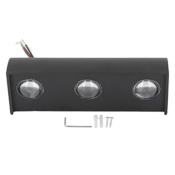 AHUJA INTERNATIONAL Modern Black Aluminium Wall Light Fixture for Waterproof Outdoor Wall Lamp for Garden, Balcony, Patio, Corridor & Home Decor Wall Light