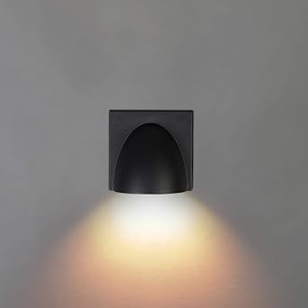 AHUJA INTERNATIONAL Black Wall Sconce Outdoor Wall Light 5W Up Down for Bedroom, Living Room, Café, Restaurant, Hallway, Kitchen & Outdoor Area Wall Light Warm White