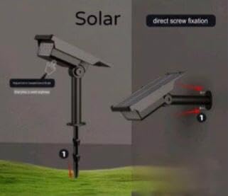 Ahuja International Solar Garden Spike Light Lens Model – IP65 Waterproof, Automatic On Off Motion Sensor Solar Light for Outdoor Use Light (Warm White)